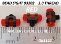 RED PLASTIC FORESIGHT 93202  3.0 THREAD  (GK1122)
