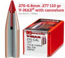 270-6.8mm .277 110 gr V-MAX with cannelure (GE1129)
