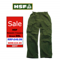 HSF Moleskin Trousers - Moss Green Size 2XL (AC017)