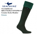 SealSkinz WATERPROOF Country Socks Heather Green Size XL (SS1077)