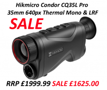 Condor CQ35L Pro 35mm 640px Thermal Monocular & LRF (EL1036)